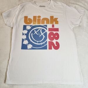 blink-182 2024 White Tshirt With Graphics Size XL
